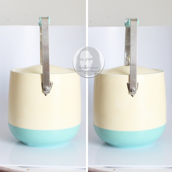 Mid Century Modern Ice Bucket Barware MCM Space Age Vintage 70s Home Decor - Picture 3 of 10